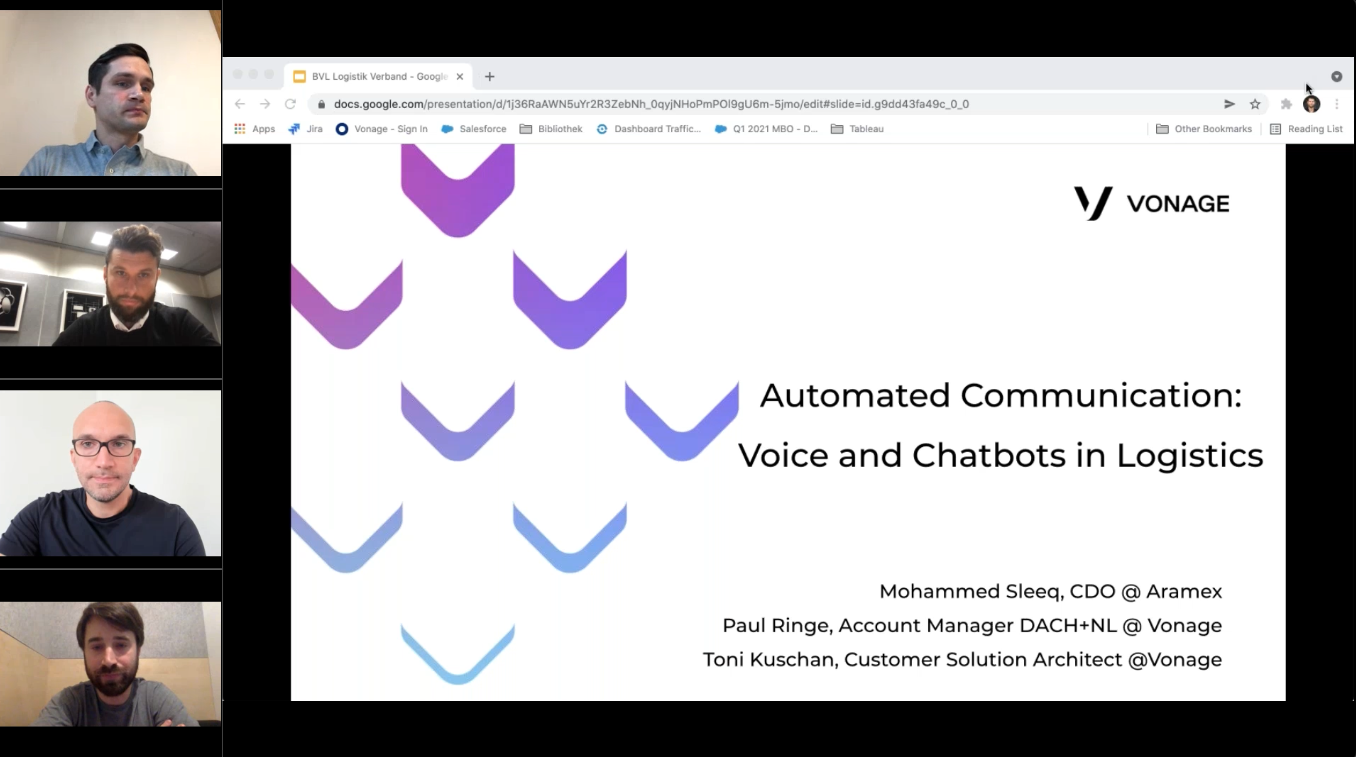 Automated communication: voice and chatbots in logistics